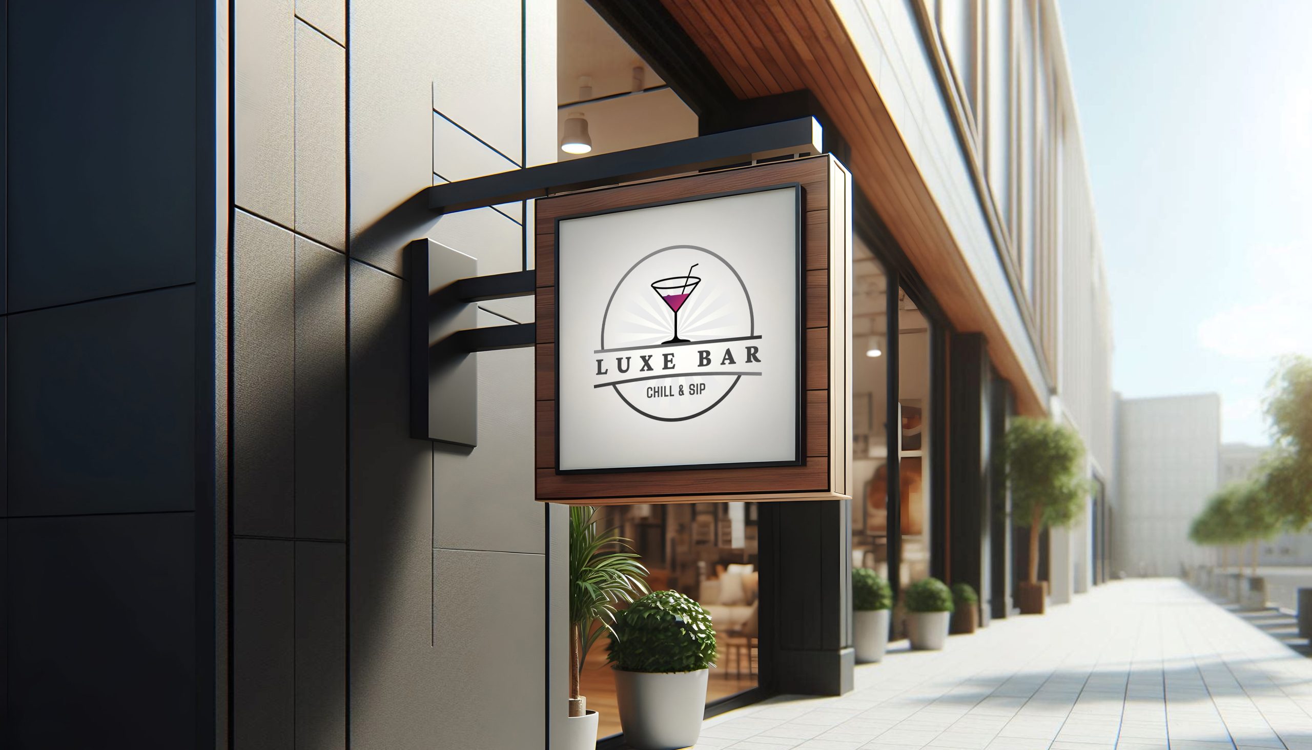 LuxeBar Logo by Sri Durga StudioX